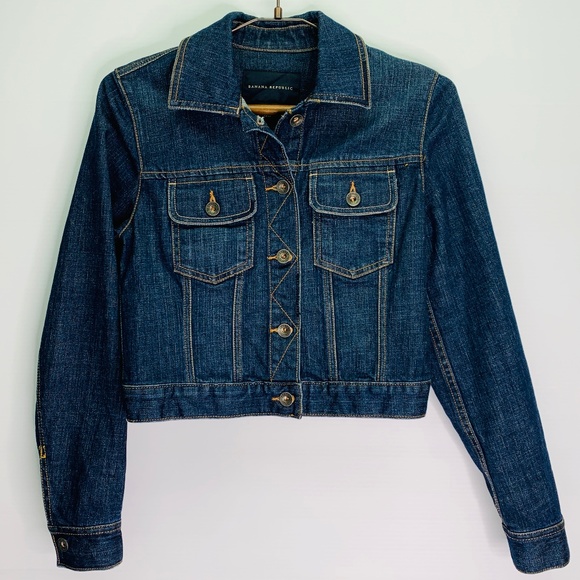 Banana Republic Jackets & Blazers - Banana Republic Stretch Denim Jacket XS Petite